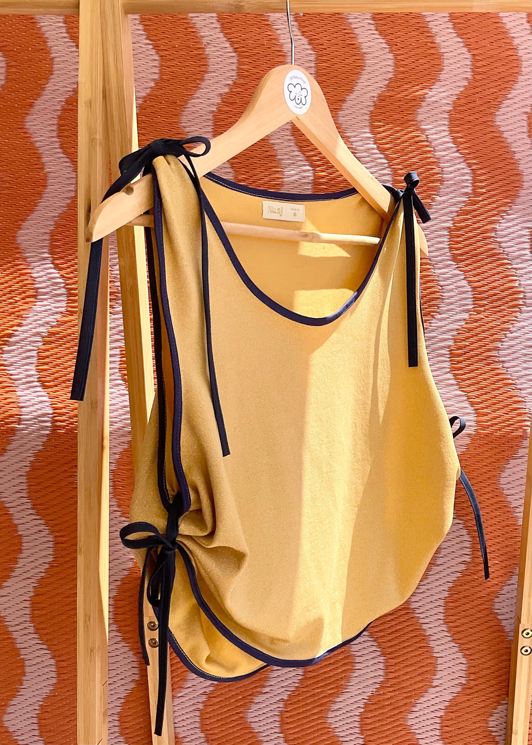 Top en Lurex jaune « Tessa »
