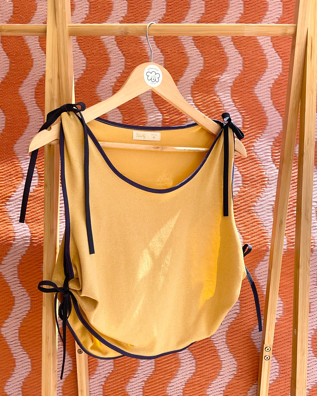 Top en Lurex jaune « Tessa »