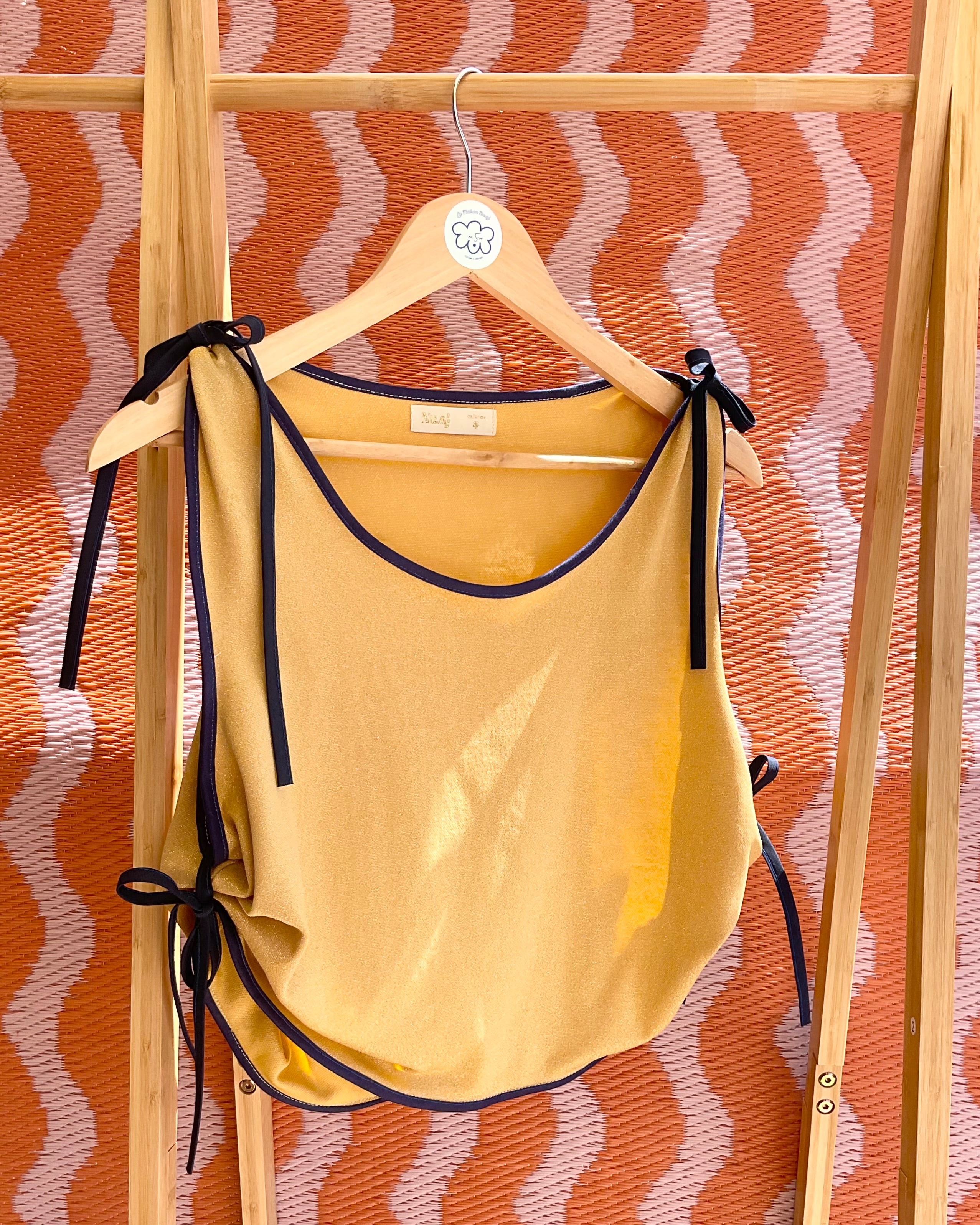 Top en Lurex jaune « Tessa »
