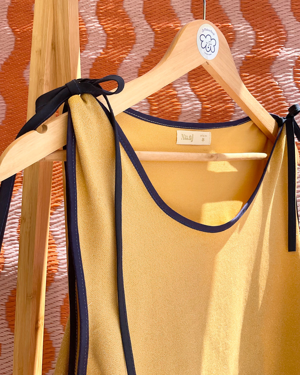 Top en Lurex jaune « Tessa »
