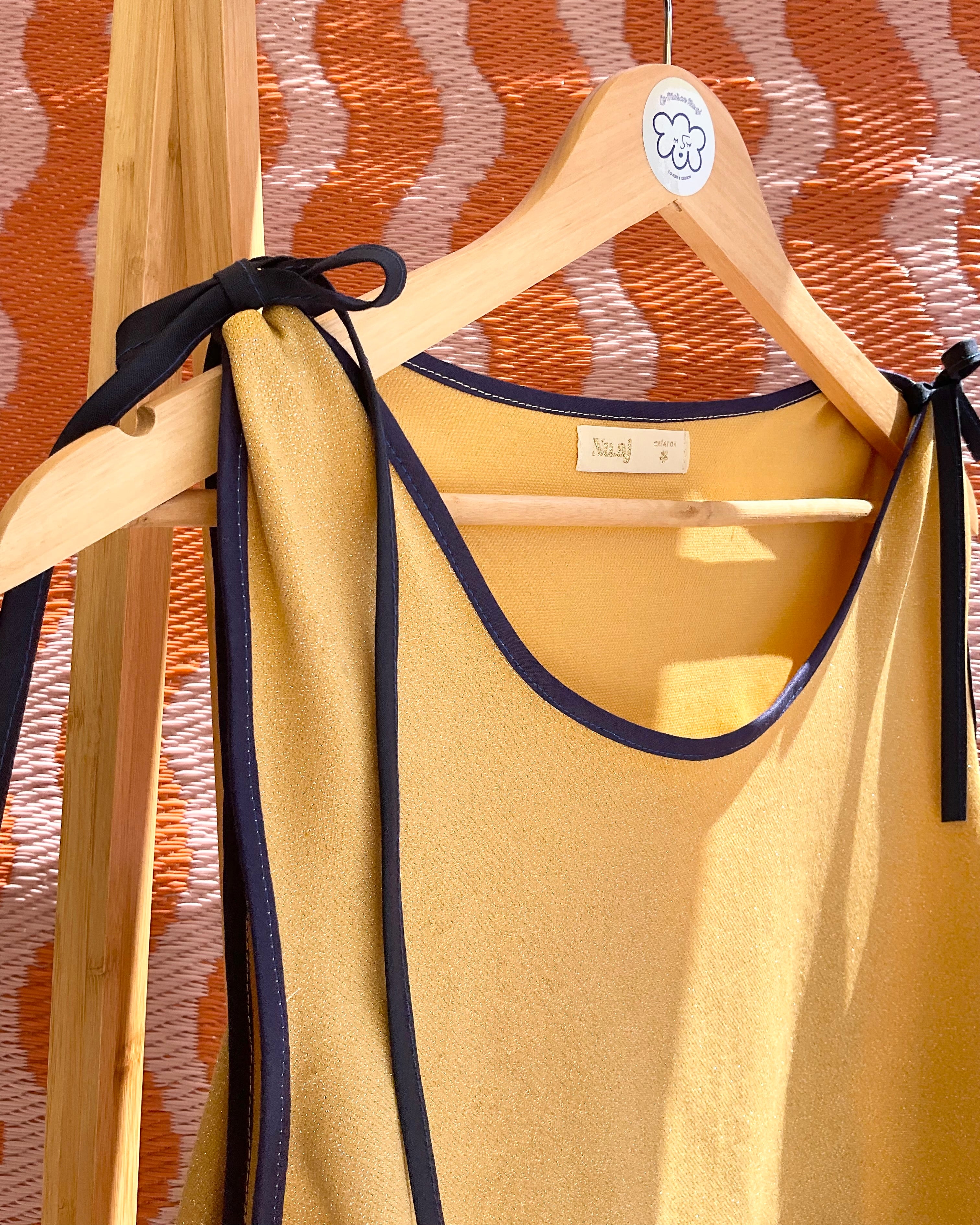 Top en Lurex jaune « Tessa »