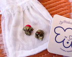 Boucles d’oreilles vintage rouges