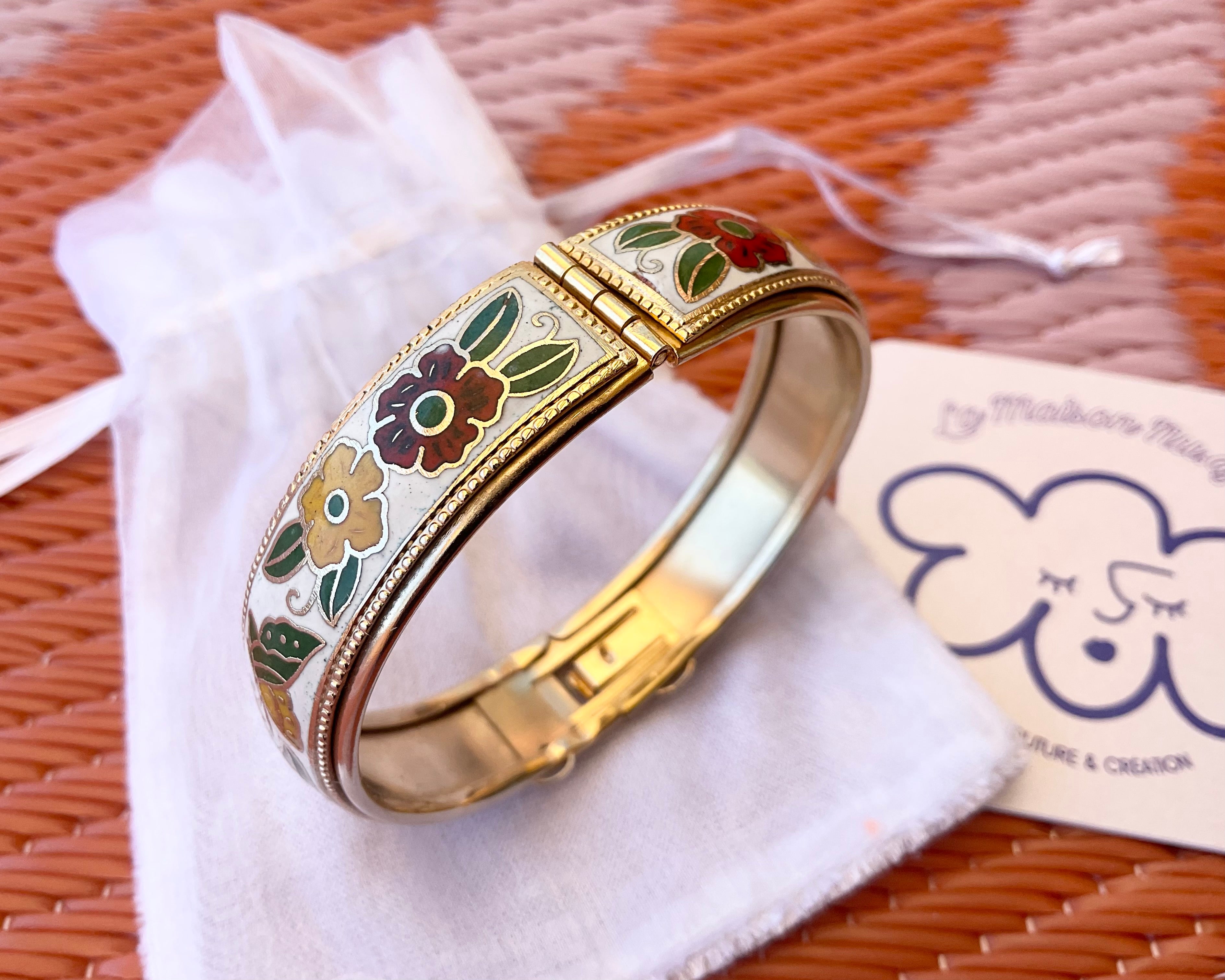 Bracelet fleuri 70’s « Janis »