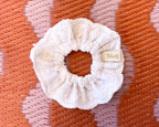 Chouchou en dentelle brodé main