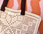 Tote Bag en crochet vintage « Sunflower »