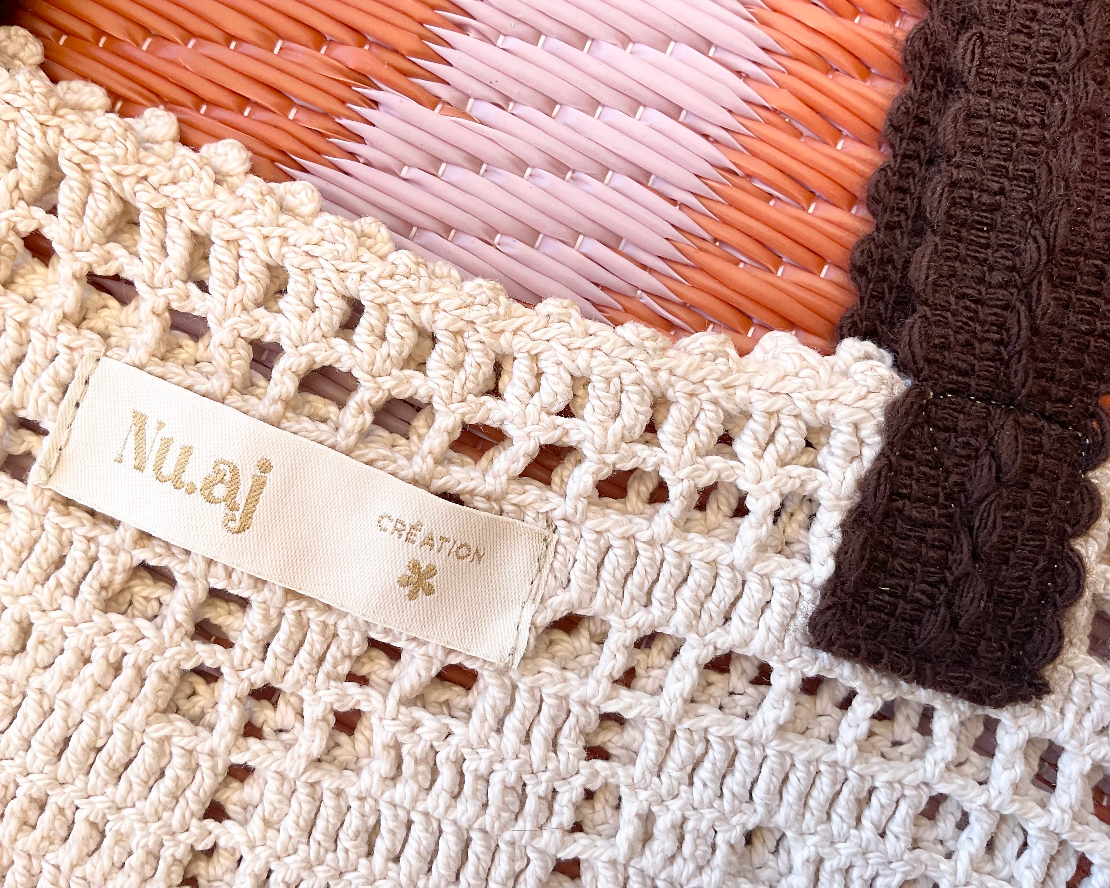 Tote Bag en crochet vintage « Sunflower »