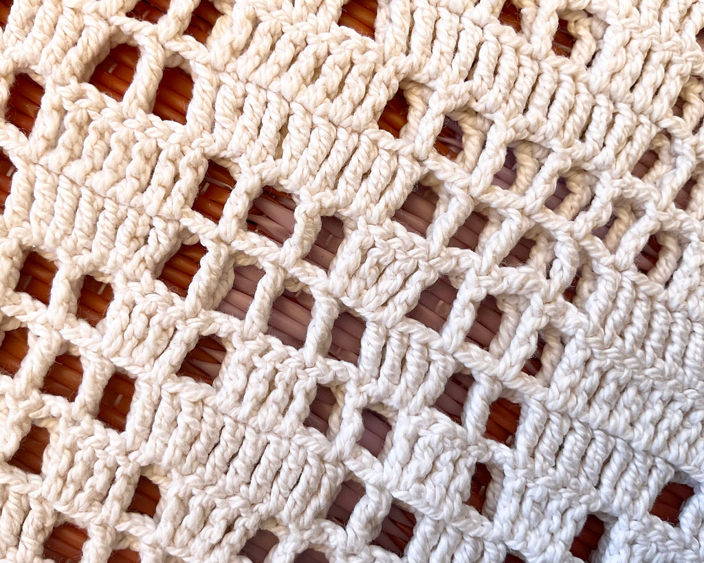 Tote Bag en crochet vintage « Sunflower »