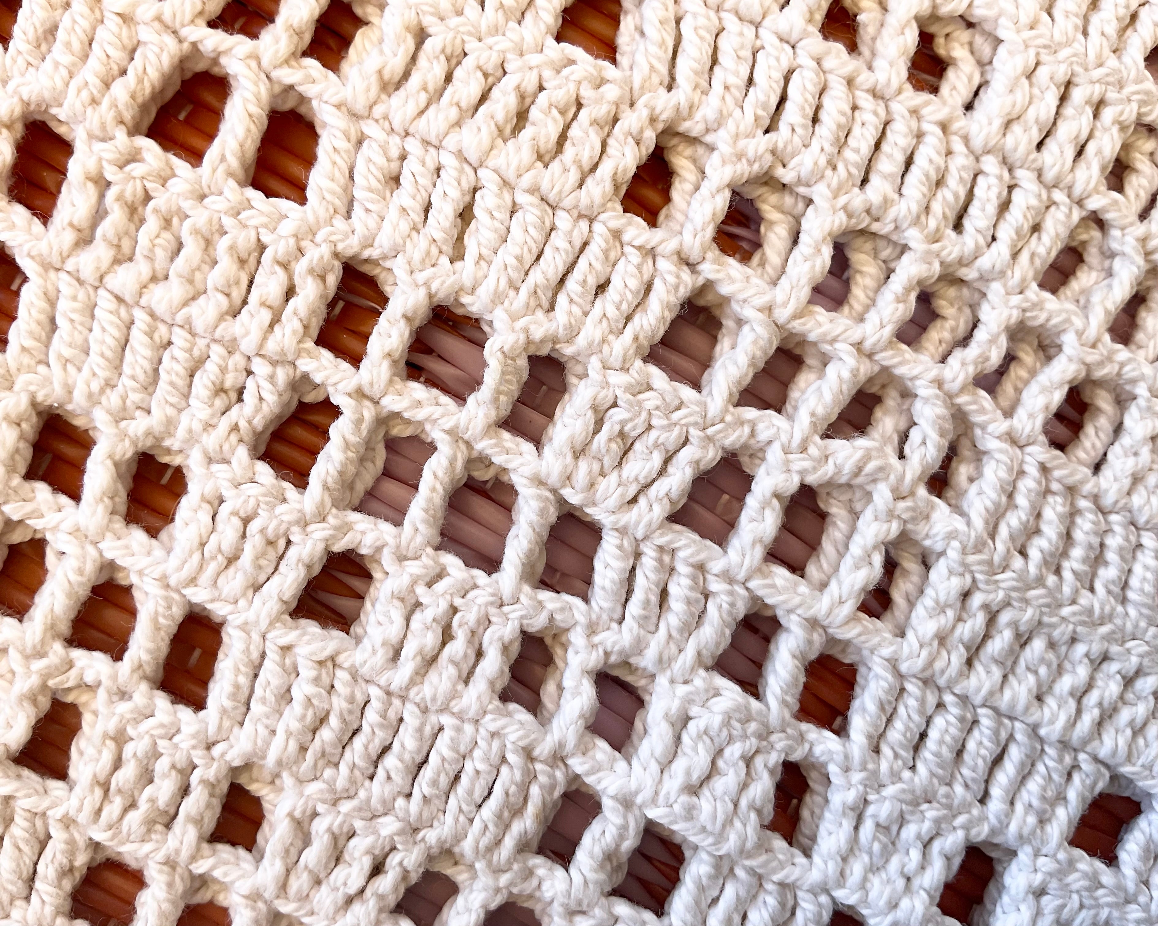 Tote Bag en crochet vintage « Sunflower »