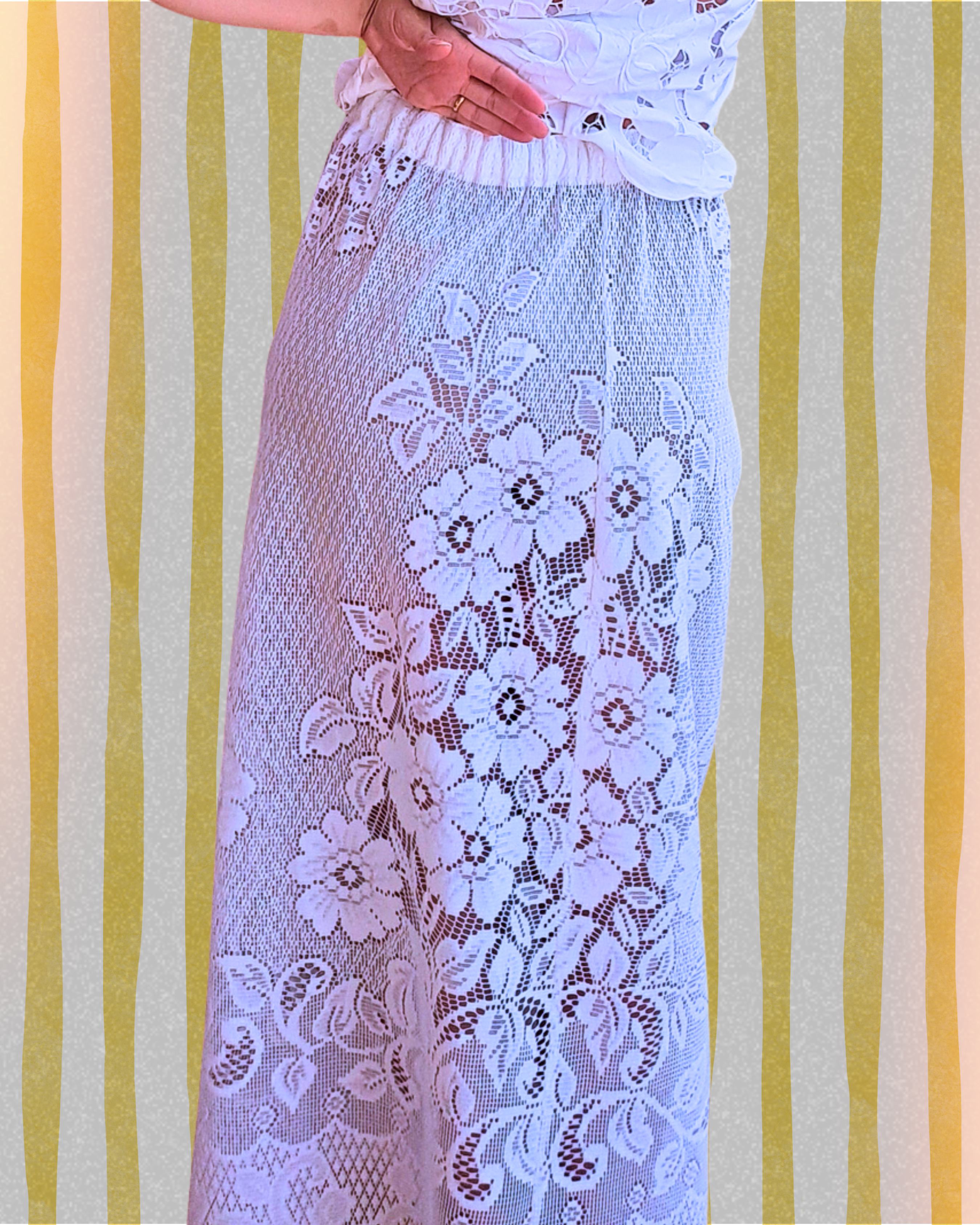 Jupe en dentelle vintage « Aloa »