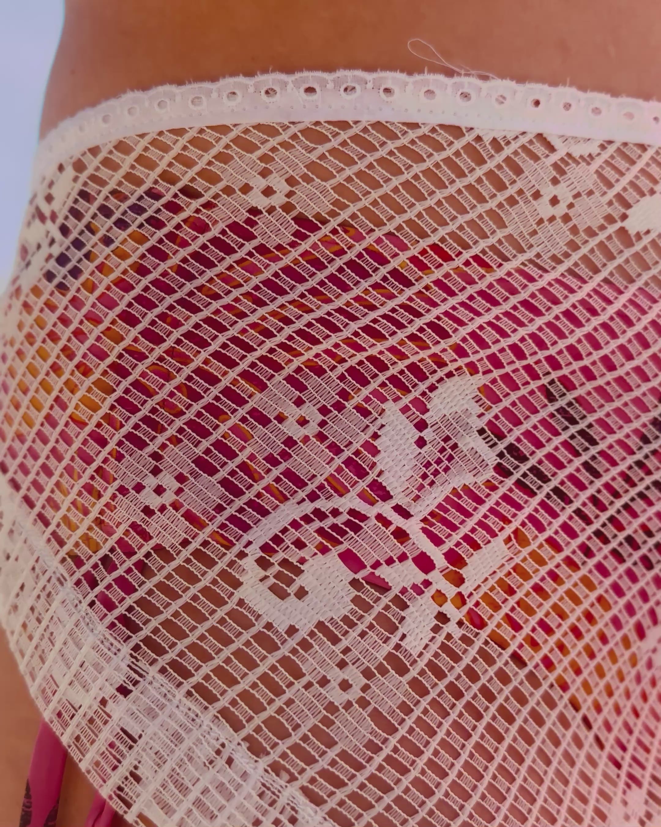 Foulard en dentelle rétro « Bohem »